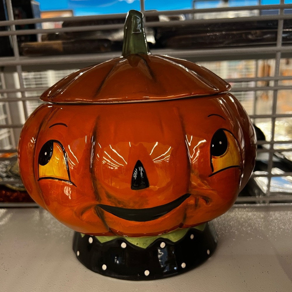 Johanna Parker Halloween Pumpkin Canister